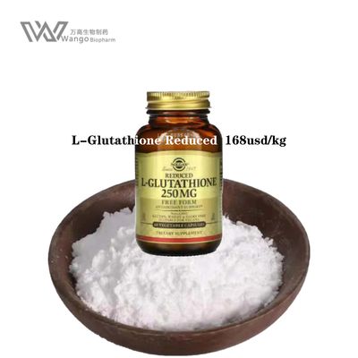 98% Cas70-18-8 Skin Whitening Antioxidant Cosmetic Food Grade 1000kg Fresh Stock L-Glutathione/Glutathione for Anti Aging