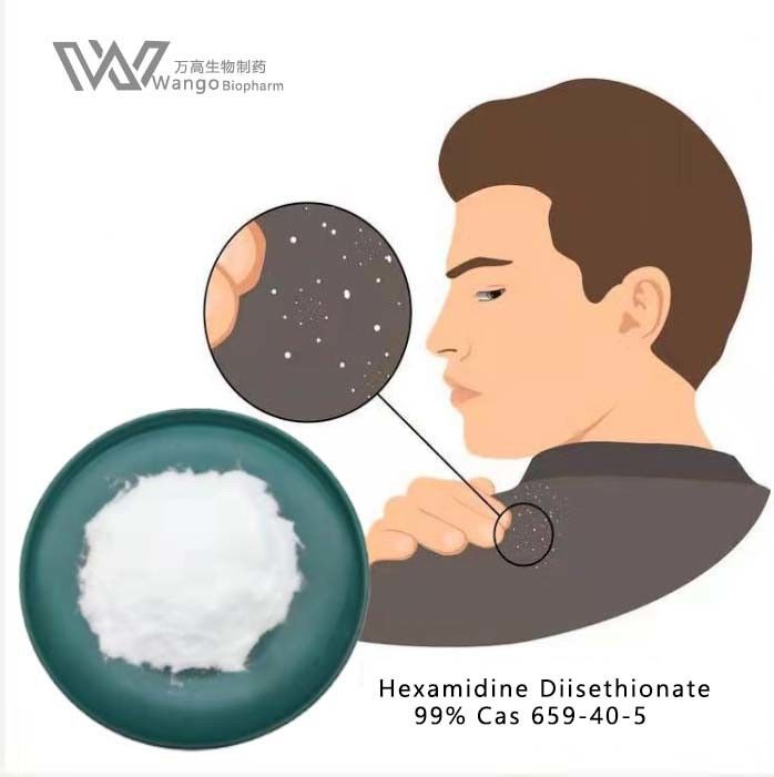 Cas 659-40-5 Hexamidine Diisethionate Skin Care Antidandruff Antiprur Treatment