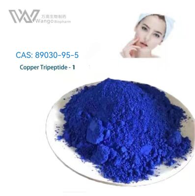 GHK-CU Tripeptide de cuivre -1 Poudre bleue Complexe anti-rides Convient pour les adultes Ingrédient pour soutenir la fermeté de la peau et réduire les rides dans les soins de la peau mature